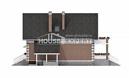 200-009-Л Проект трехэтажного дома мансардой и гаражом, простой домик из пеноблока Комсомольск-на-Амуре, House Expert