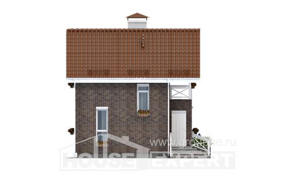 045-001-Л Проект двухэтажного дома с мансардой, доступный загородный дом из арболита Комсомольск-на-Амуре, House Expert