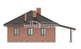 070-006-Л Проект одноэтажного дома, бюджетный домик из блока Комсомольск-на-Амуре, House Expert